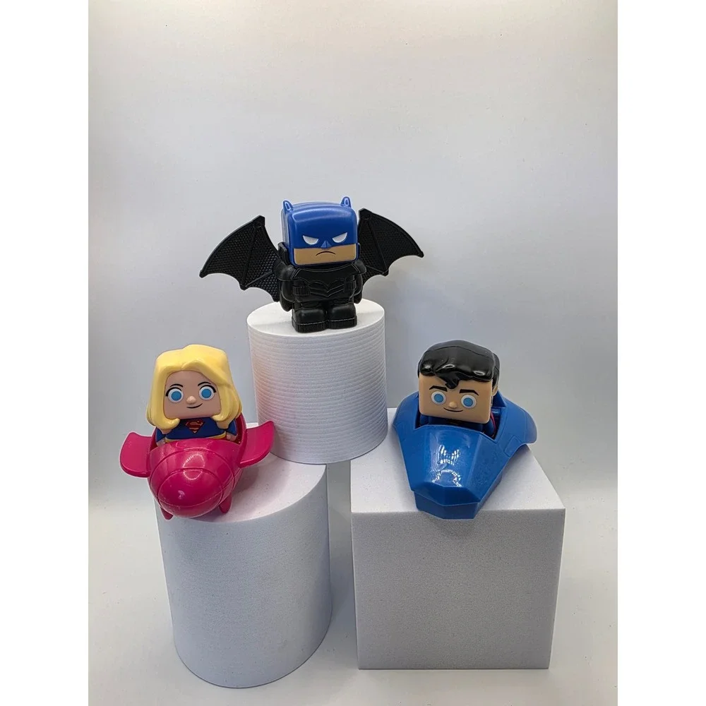 Wendy's DC Rides Kids Meal Limited-Edition Toys Lot Batman Superman Supergirl